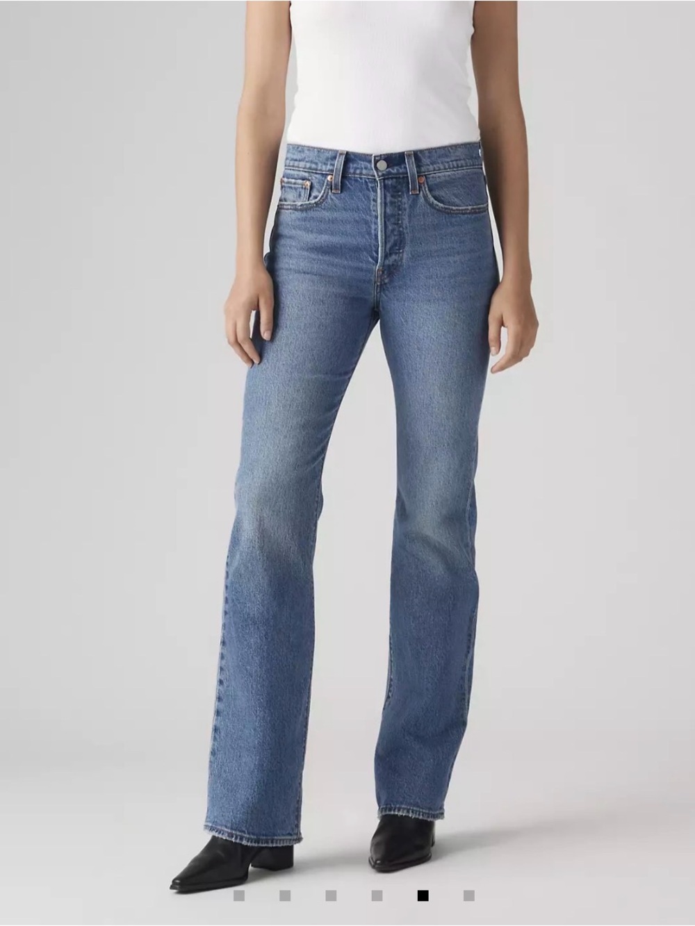Levi’s Premium Wedgie Bootcut Jeans 26 High Rise Medium Wash 32 Inseam